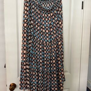 Stylish Multicolor Patterned Women's Skirt